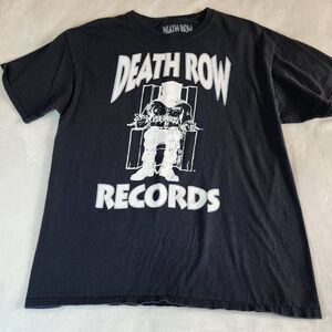 Death Row Records Electric Chair Graphic Tshirt Size Large